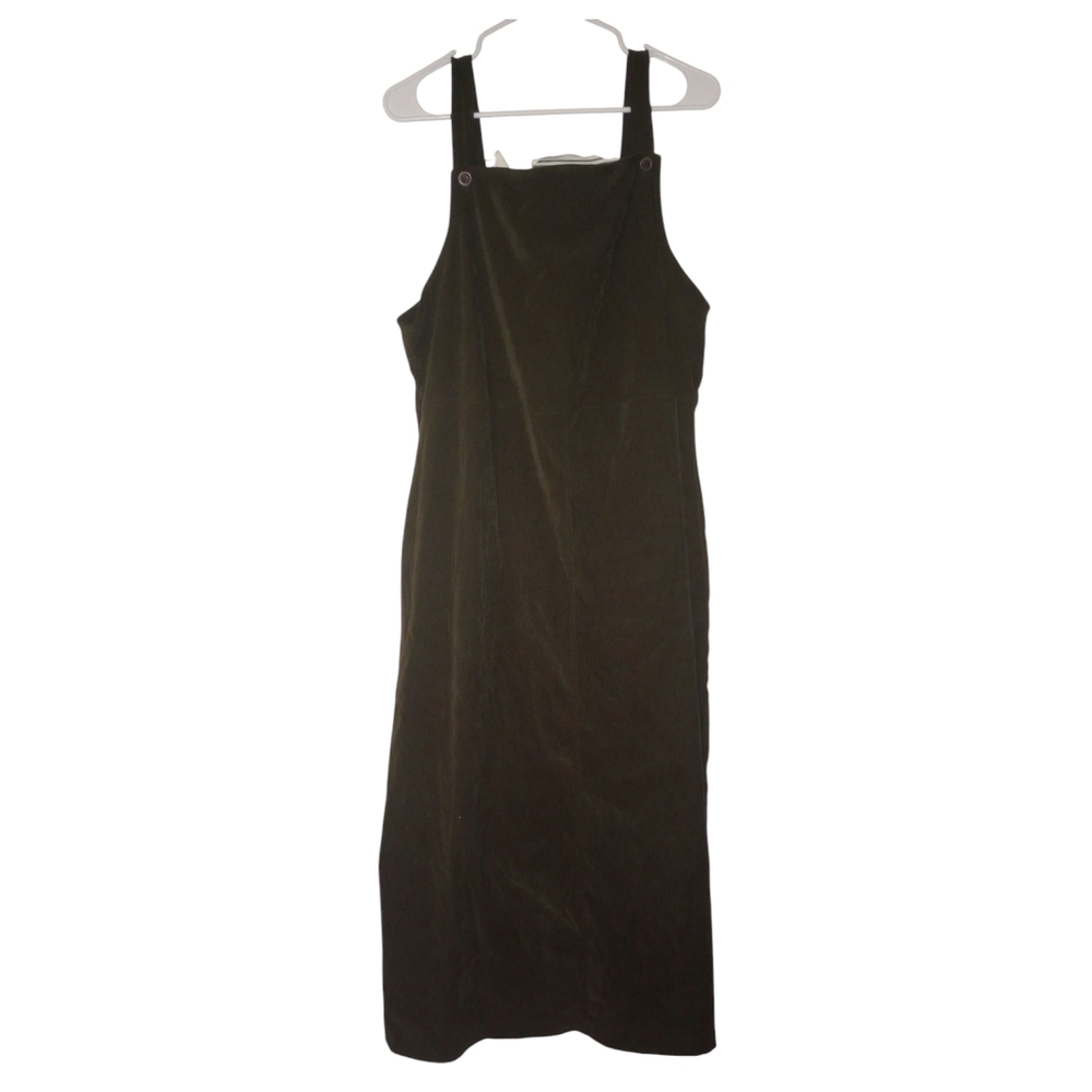 Notations Elegant Brown Dress Overall Maxi Size 2X